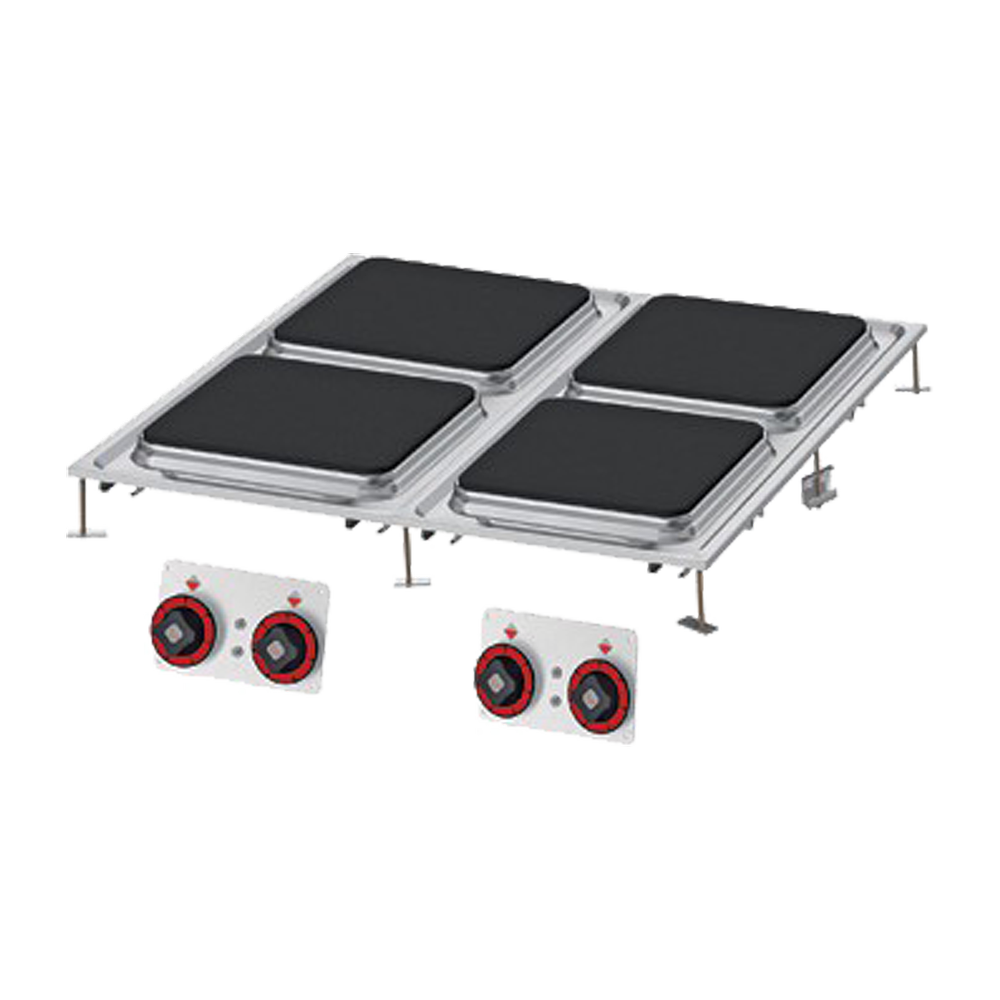 RM Gastro Herd elektrisch quadratisch 4 Zonen / RM - PCQD-88ET
