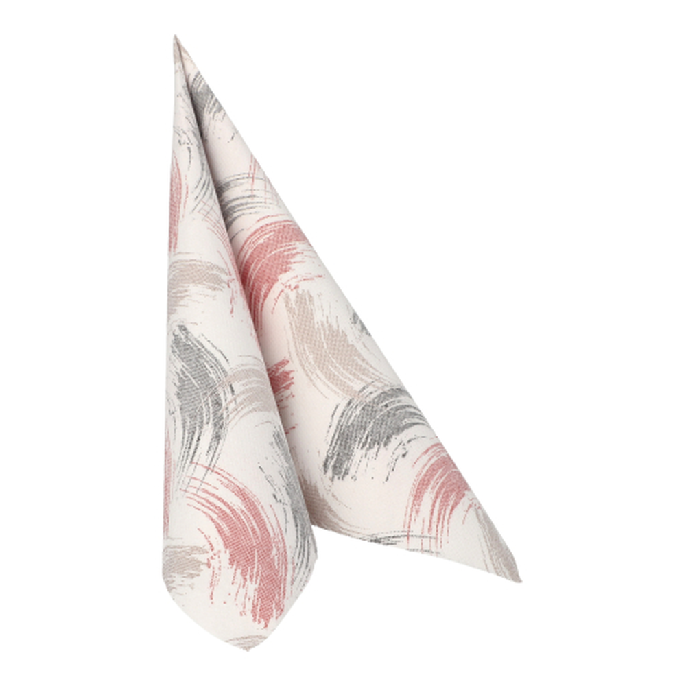 Papstar Servietten "ROYAL Collection" 1/4-Falz 40 cm x 40 cm rost "Brushstroke"