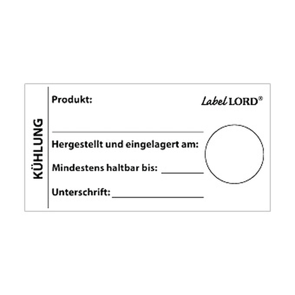 PAPSTAR LabelLord HACCP Lebensmitteletiketten 37 mm x 64 mm weiss Kühlschr