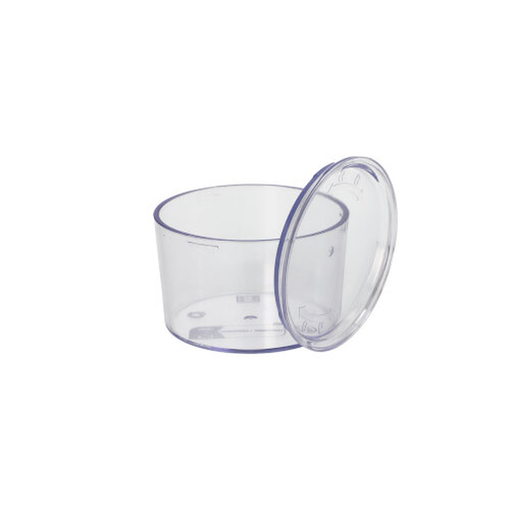 Papstar Mehrweg-Becher + Deckel rund 190 ml Ø 8 cm · 5,4 cm transparent "Cella"