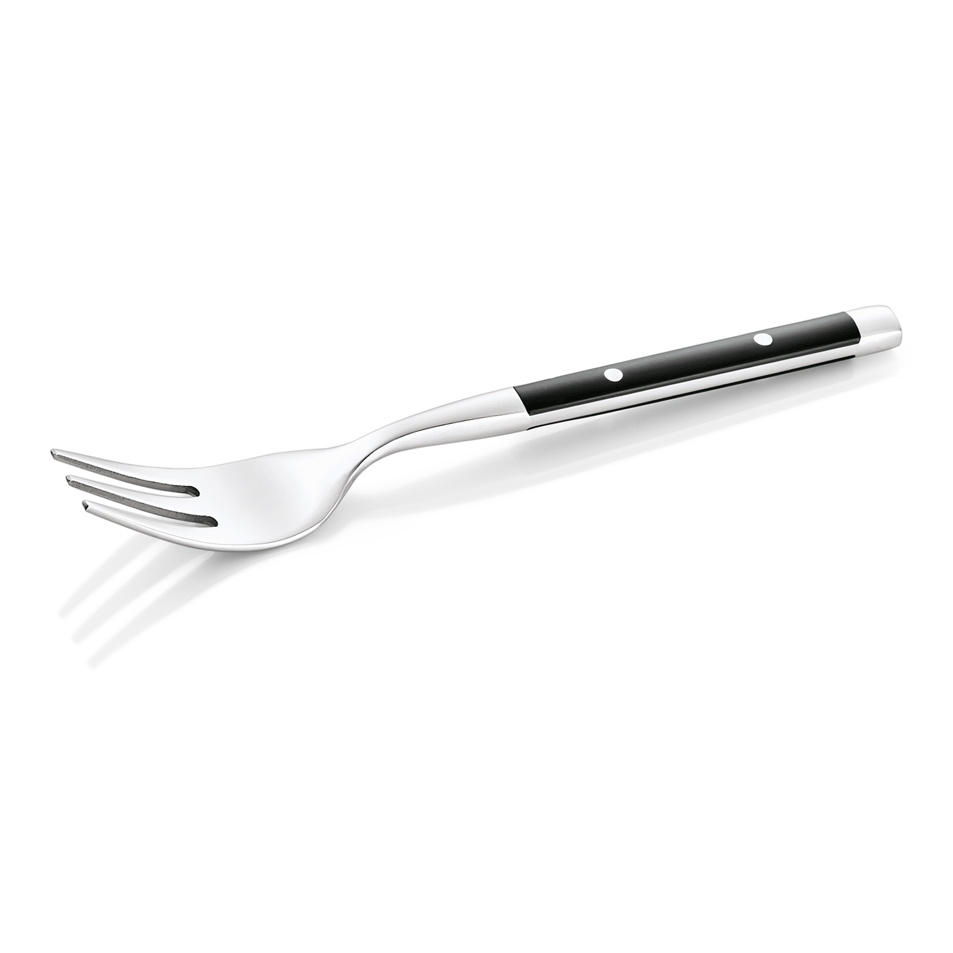 WAS Kuchengabel BISTRO TREND, 15 cm, mit Kunststoffgriff, Set á 12 Stück, Chroms