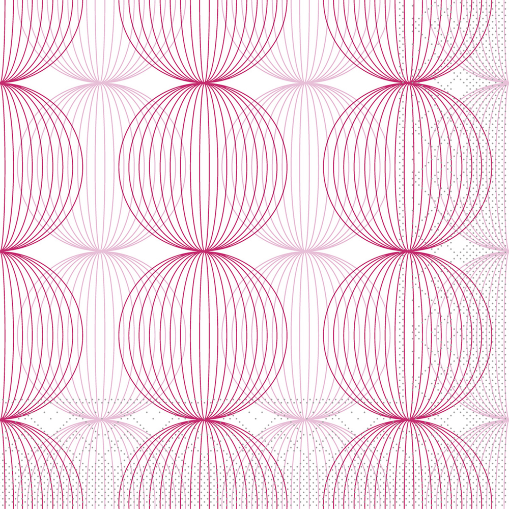 Mank Serviette Ludo altrosa 40 x 40 cm 1/4 Falz