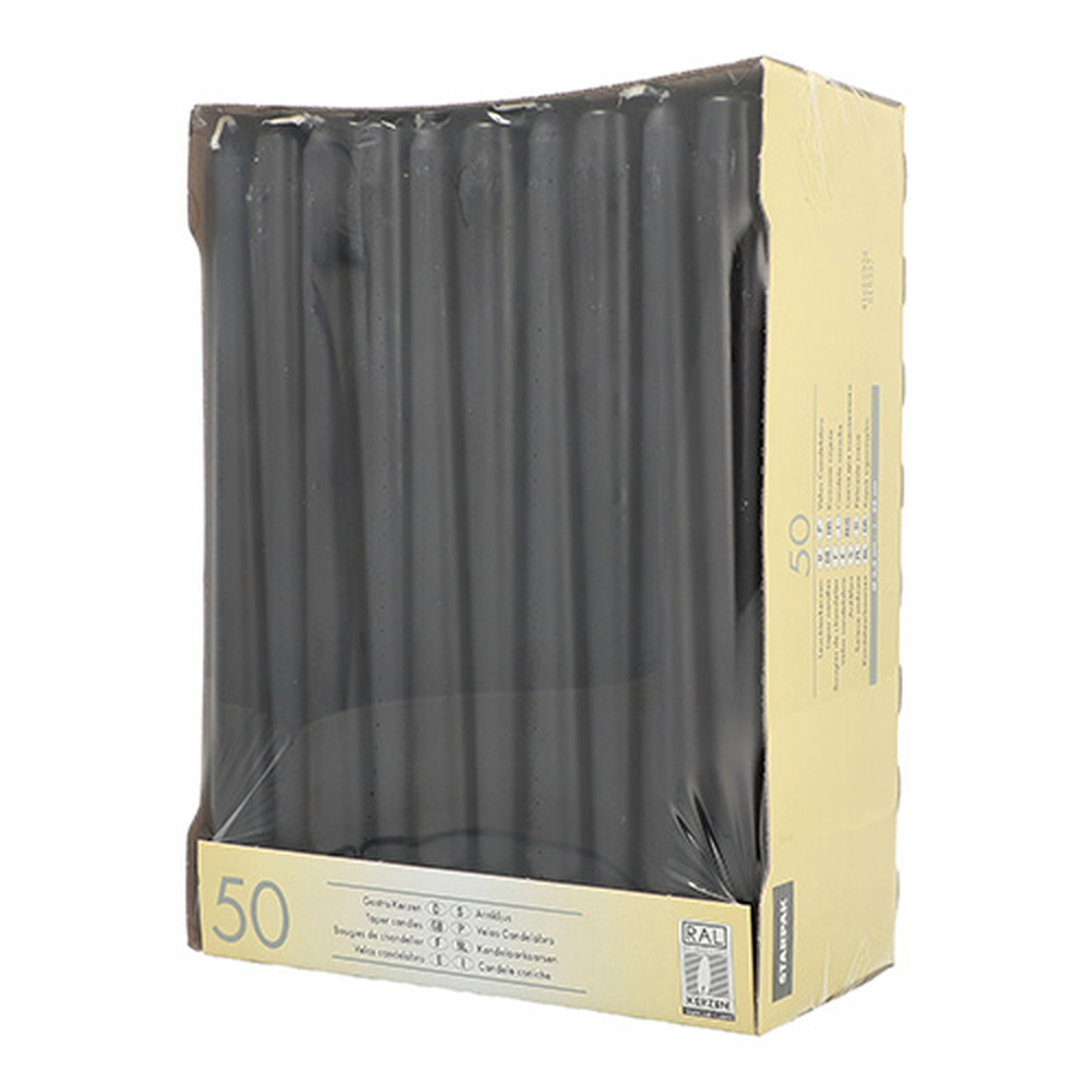 Papstar Leuchterkerzen Ø 2,2 cm · 25 cm schwarz