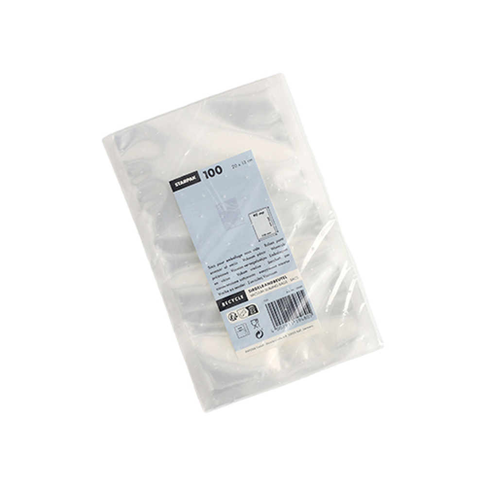 Papstar Siegelrandbeutel, PA / PE 20 cm x 13 cm transparent 90 my