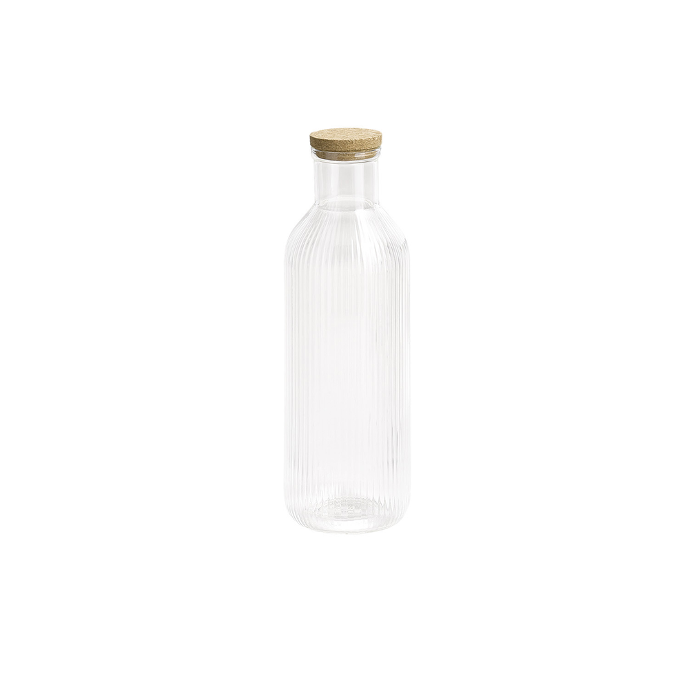 APS Glaskaraffe -LINES- Ø 9 cm, H: 27 cm, 1 Liter