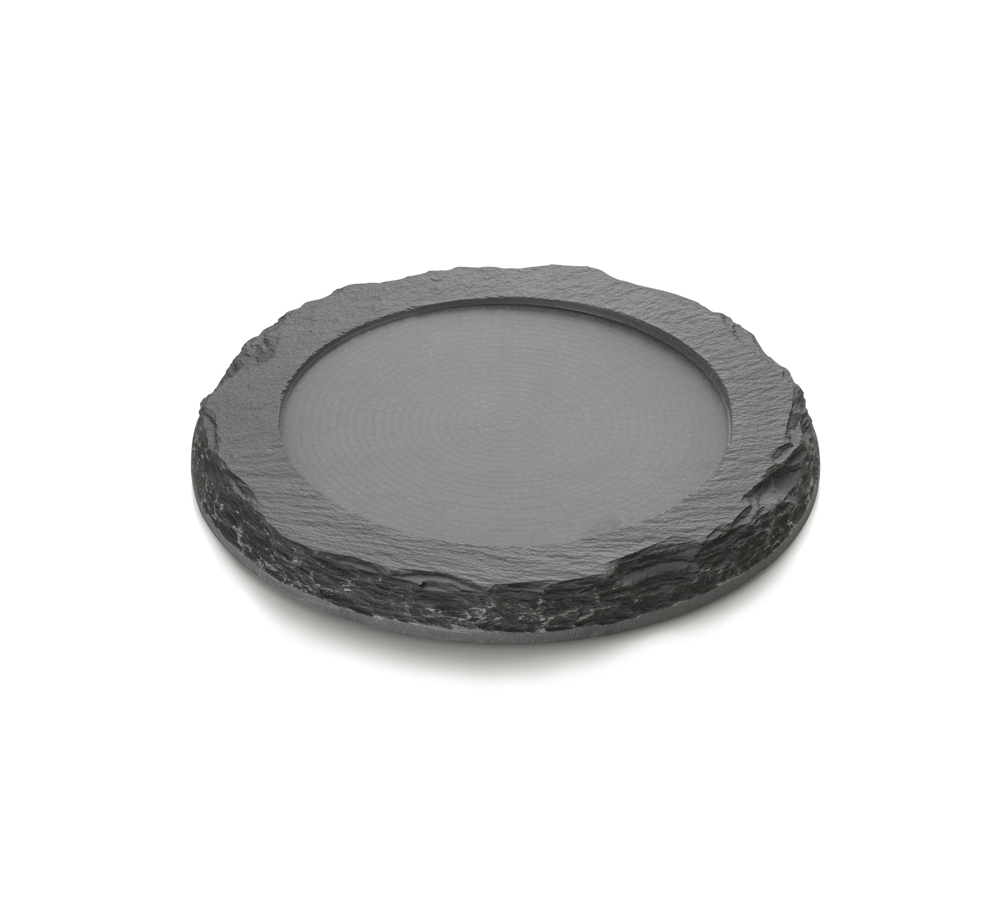 WAS Naturschieferplatte SLATE LINE, Ø 25 cm, Naturschiefer