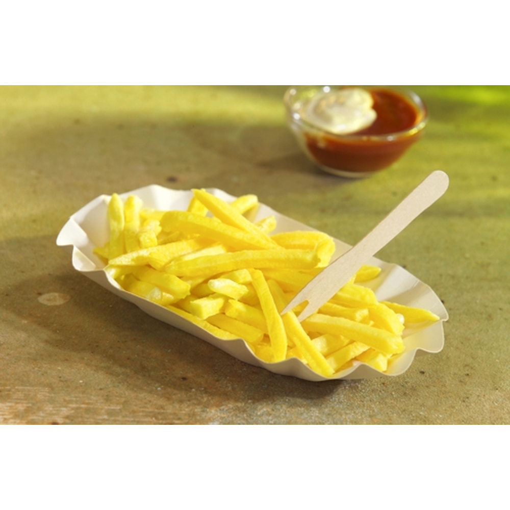 Papstar Schalen, Pappe "pure" oval 10,5 cm x 20 cm x 3,5 cm weiss