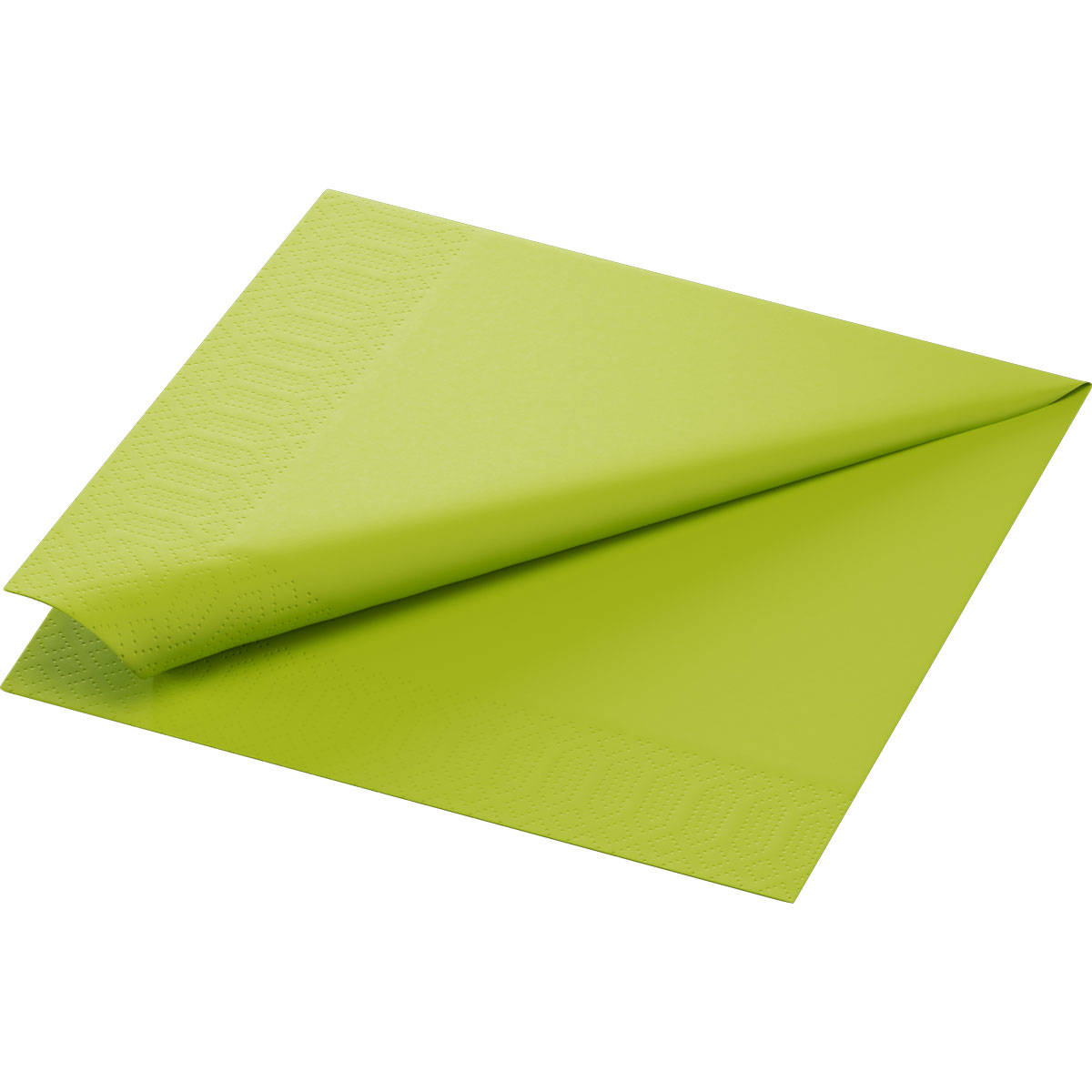 Duni Zelltuchservietten 40 x 40 cm 3-lagig 1/4 Falz kiwi