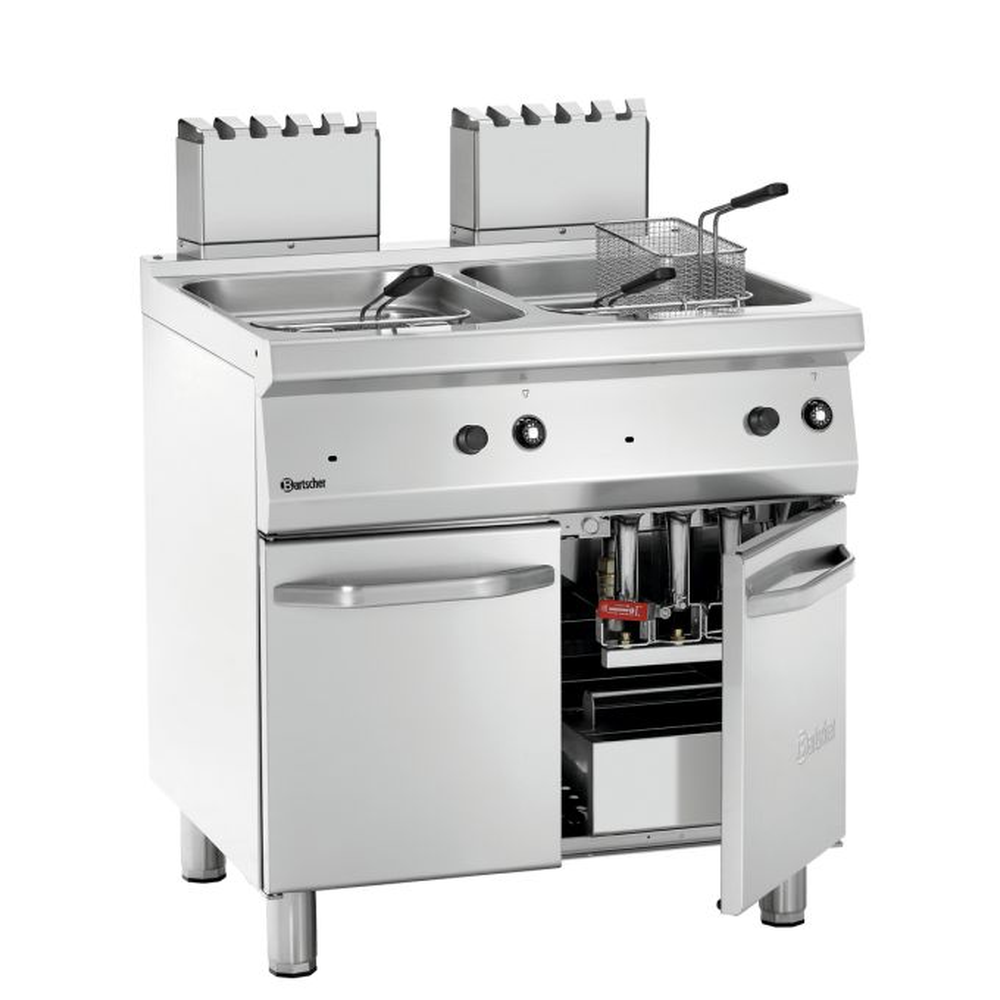 Bartscher Gas- Standfritteuse mit 2 Becken