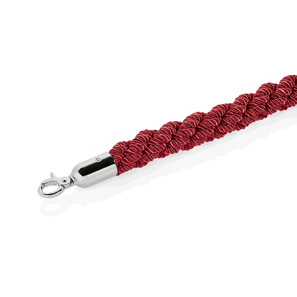 WAS Verbindungskordel, Ø 32 mm, 2,5 m, rot, mit verchromten Beschlägen - C