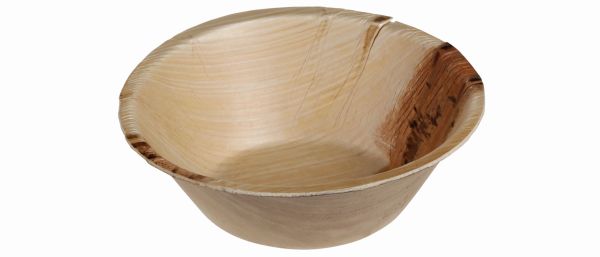 Pacovis Bowle rund Palmblatt 155x50 mm, ca. 400ml, Natur