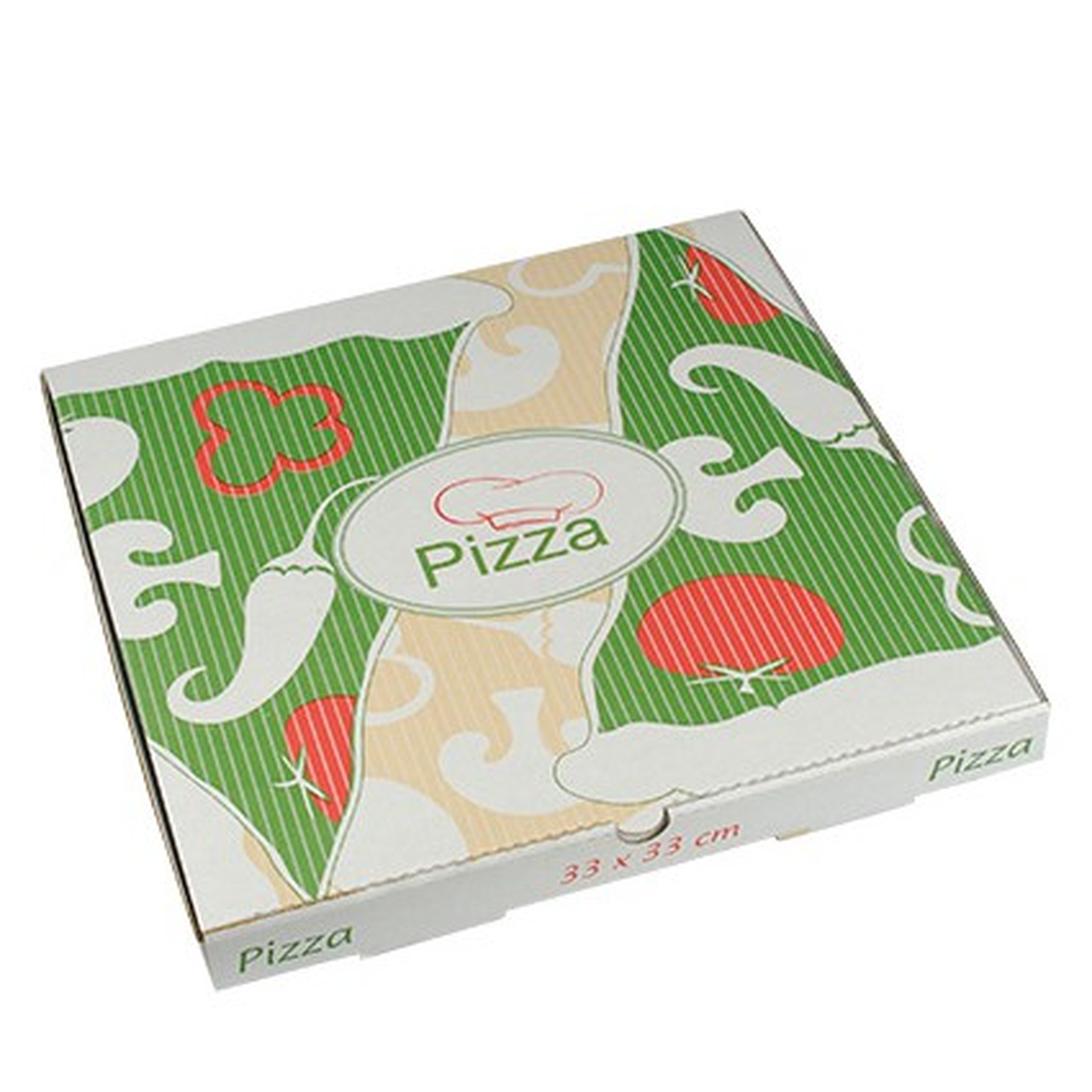 Papstar Pizzakartons, Cellulose "pure" eckig 33 cm x 33 cm x 3 cm