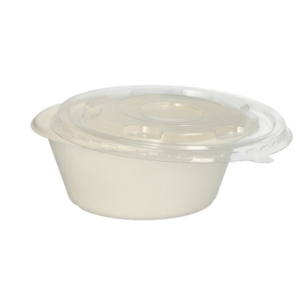 Papstar Schalen, Zuckerrohr "pure" 750 ml Ø 17 cm · 6,5 cm weiss