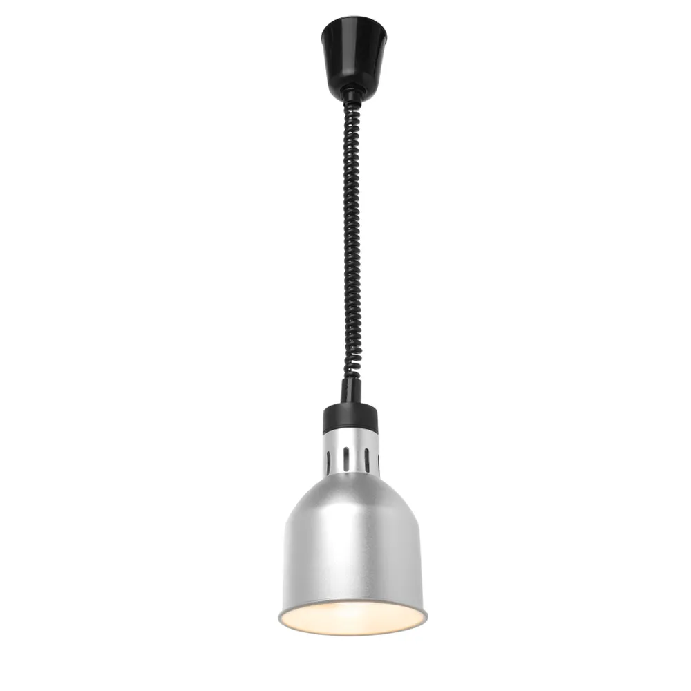 KBS Infrarot Heizlampe Silber eloxiert inkl. Leuchtmittel