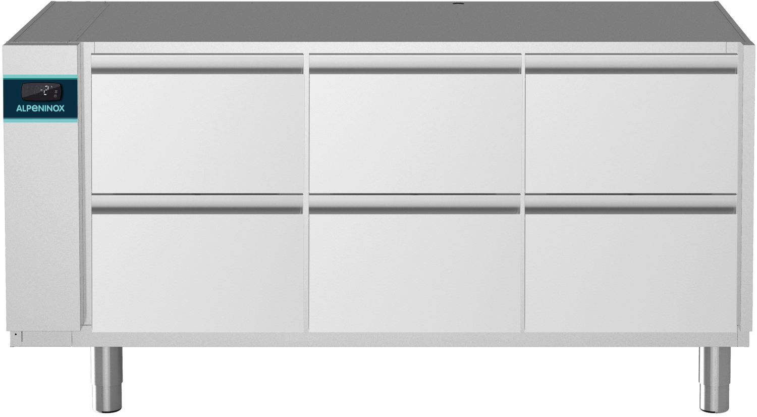 Nordcap Kühltisch, 3 Abteile CLO 650 3-7051