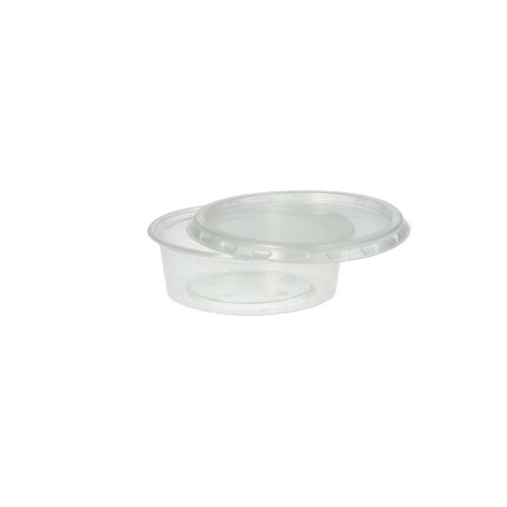 Papstar Dressingbecher, PP rund 50 ml Ø 7,1 cm · 2,4 cm transparent