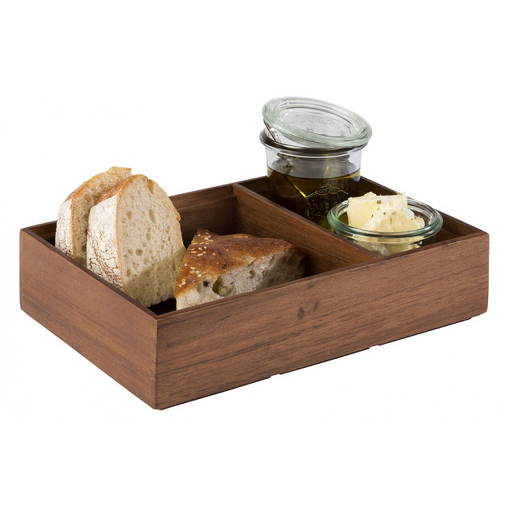 APS Holzbox -WOODY- 22,5 x 15 cm, H: 5,5 cm