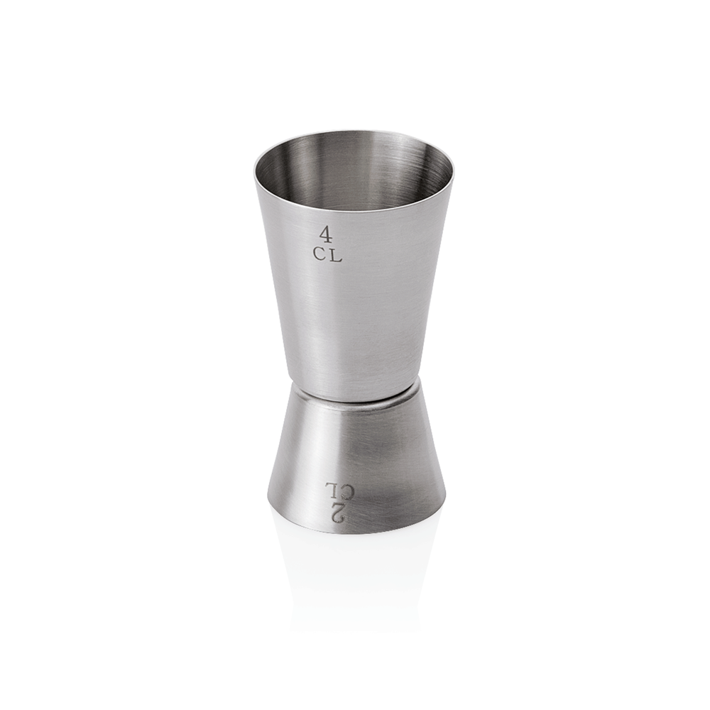 WAS Jigger, Ø 4 cm, Höhe 9,5 cm, 2/4 cl, Chromnickelstahl
