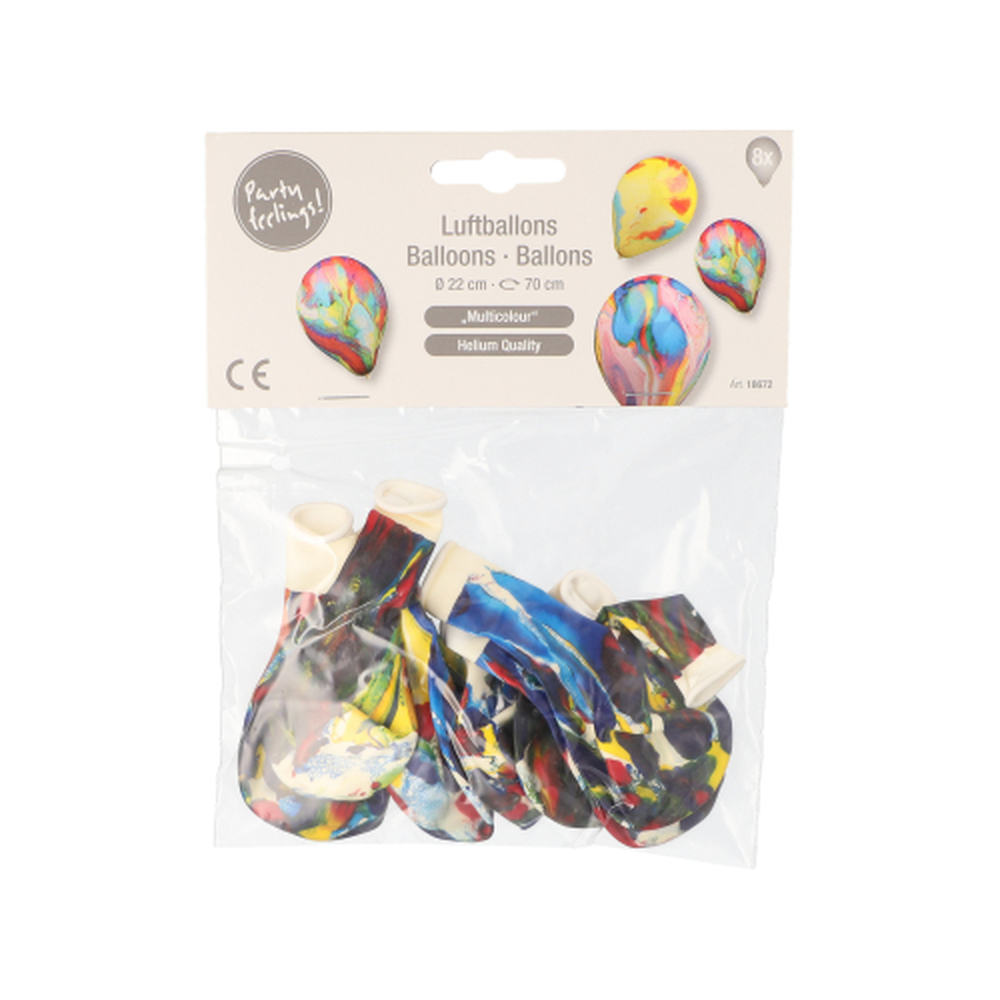 Papstar Luftballons Ø 22 cm "Multicolour"