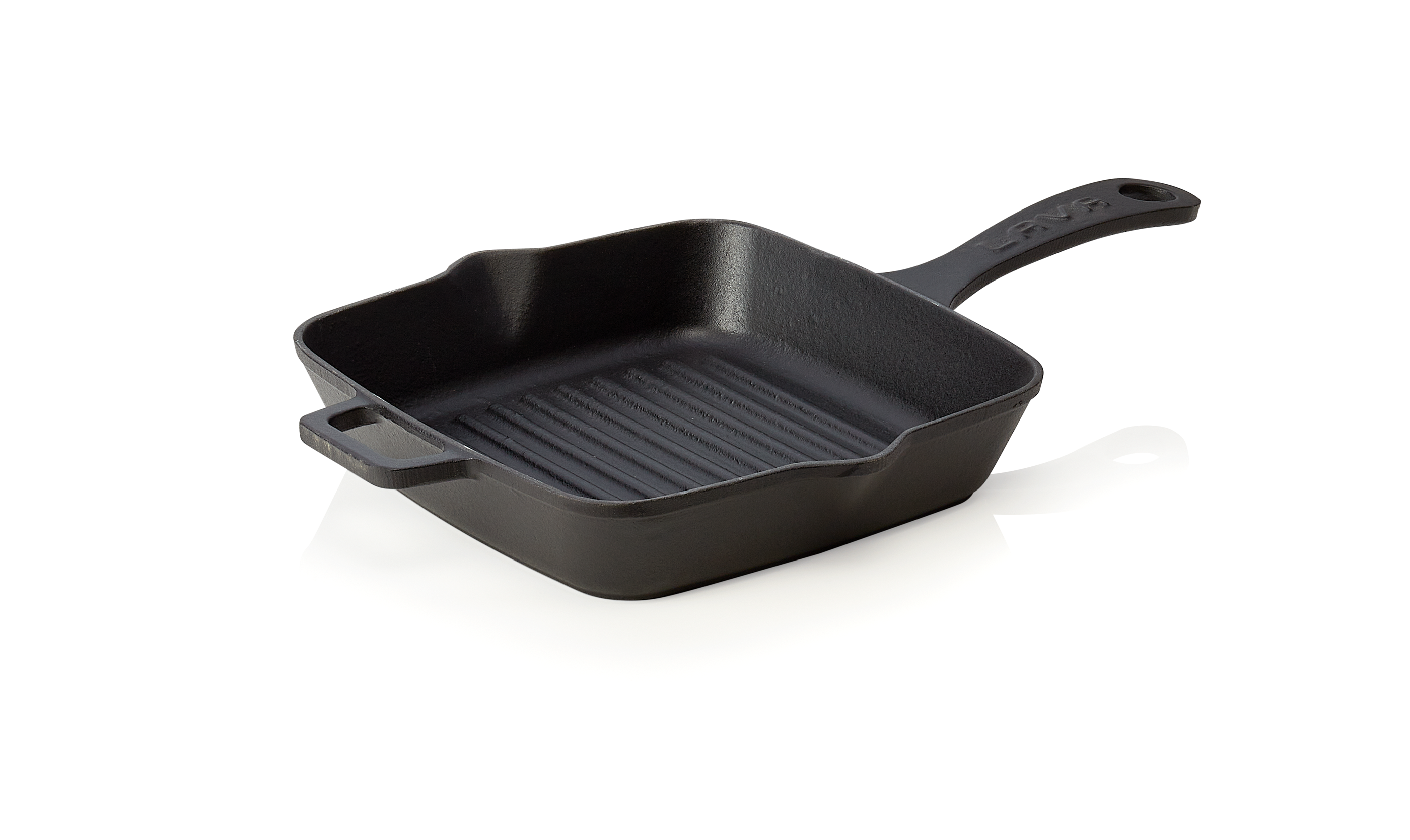 WAS Grillpfanne Stiel 13 cm 20 x 20 x 4,5 cm Gusseisen