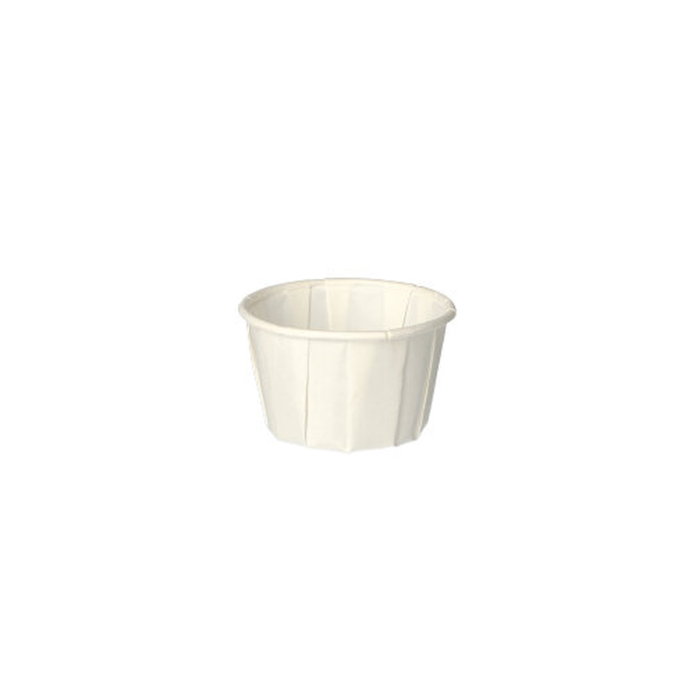Papstar Dressingbecher, Papier "pure" rund 50 ml Ø 5,8 cm · 3,5 cm weiss