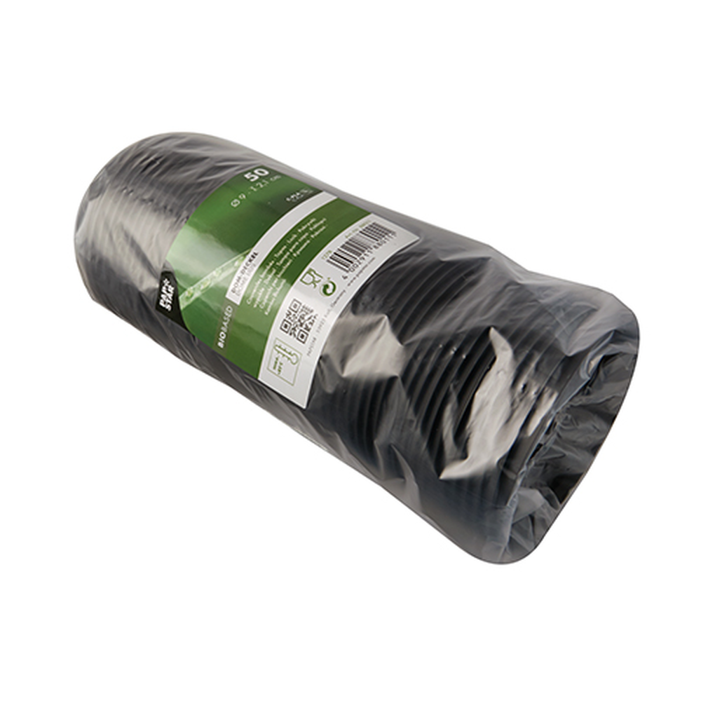 Papstar Dom-Deckel, C-PLA rund Ø 9 cm · 2,1 cm schwarz