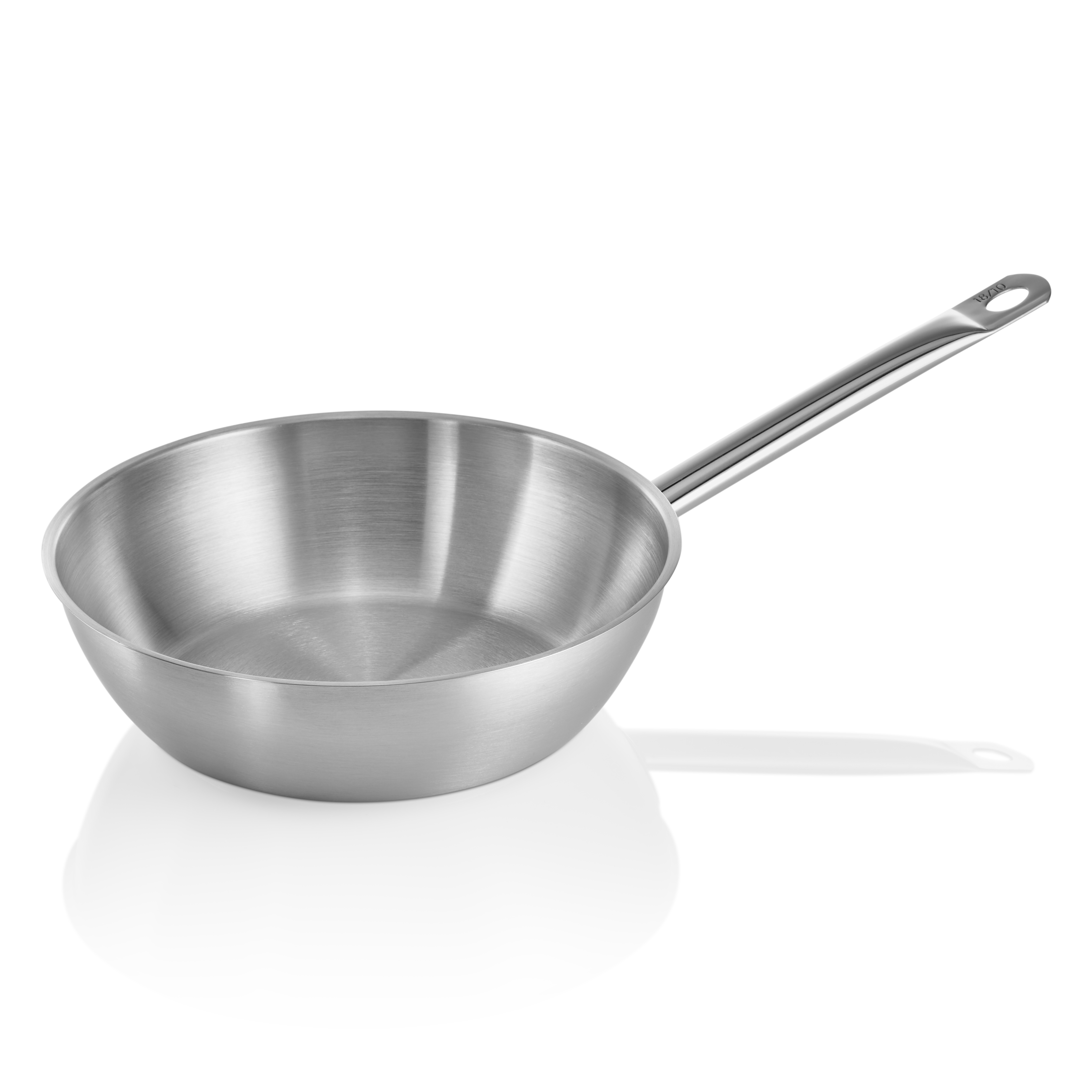WAS Sauteuse COOKWARE 21, Ø 24 cm, 2,25 ltr., mit Schüttrand, Chromnickelstahl 1