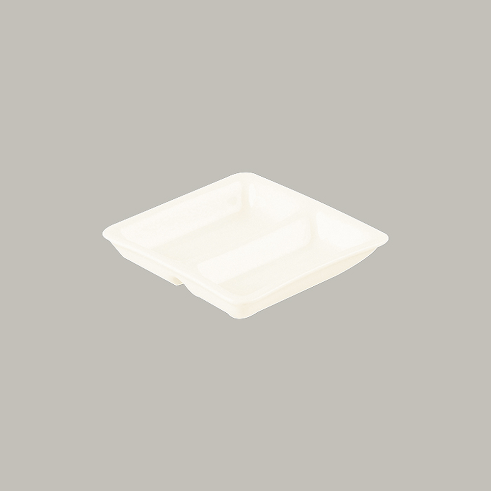RAK Doppelsaucenschale Serie: Nano L 9 cm / W 9 cm / Ht. 2 cm / Cont. 16.5 cl