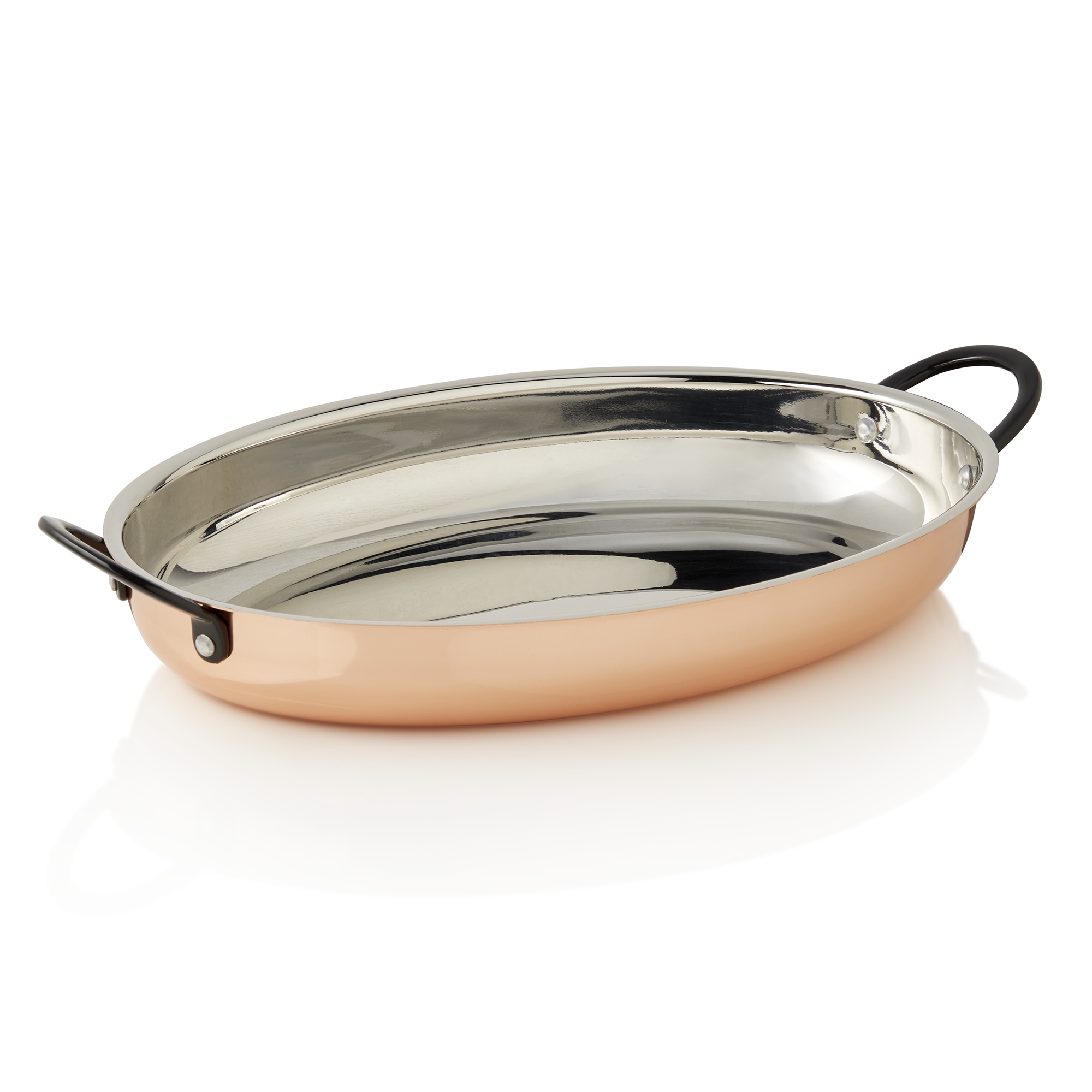 WAS Servierpfanne STEEL & STYLE RUBY, 30 x 22 x 4,5 cm, 1,5 ltr., Kupfer, Messin