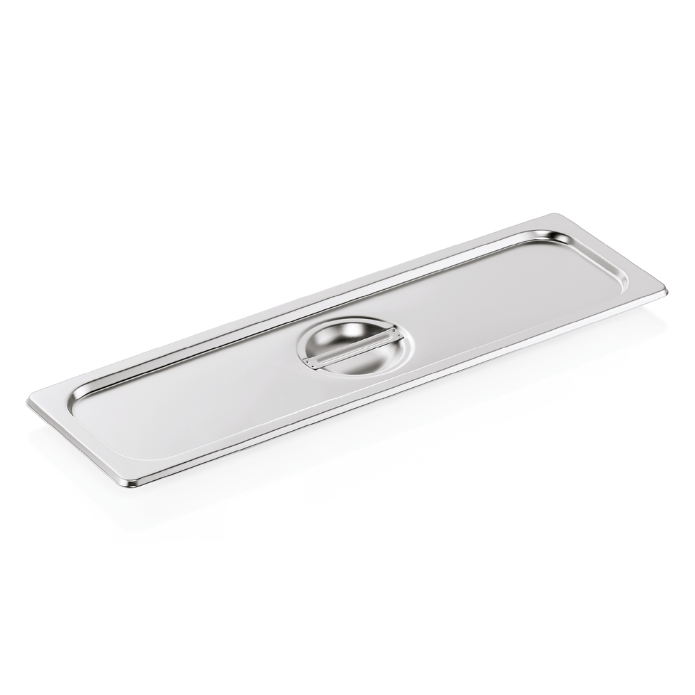 WAS GN Deckel GN CORE 2/4, mit Löffelaussparung, Chromnickelstahl