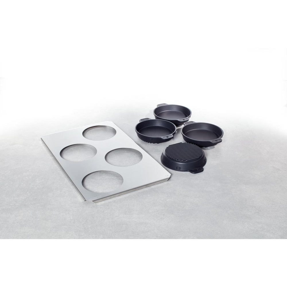 Rational Set Brat- und Backpfanne klein (4 Stück inklusive Trägerblech)