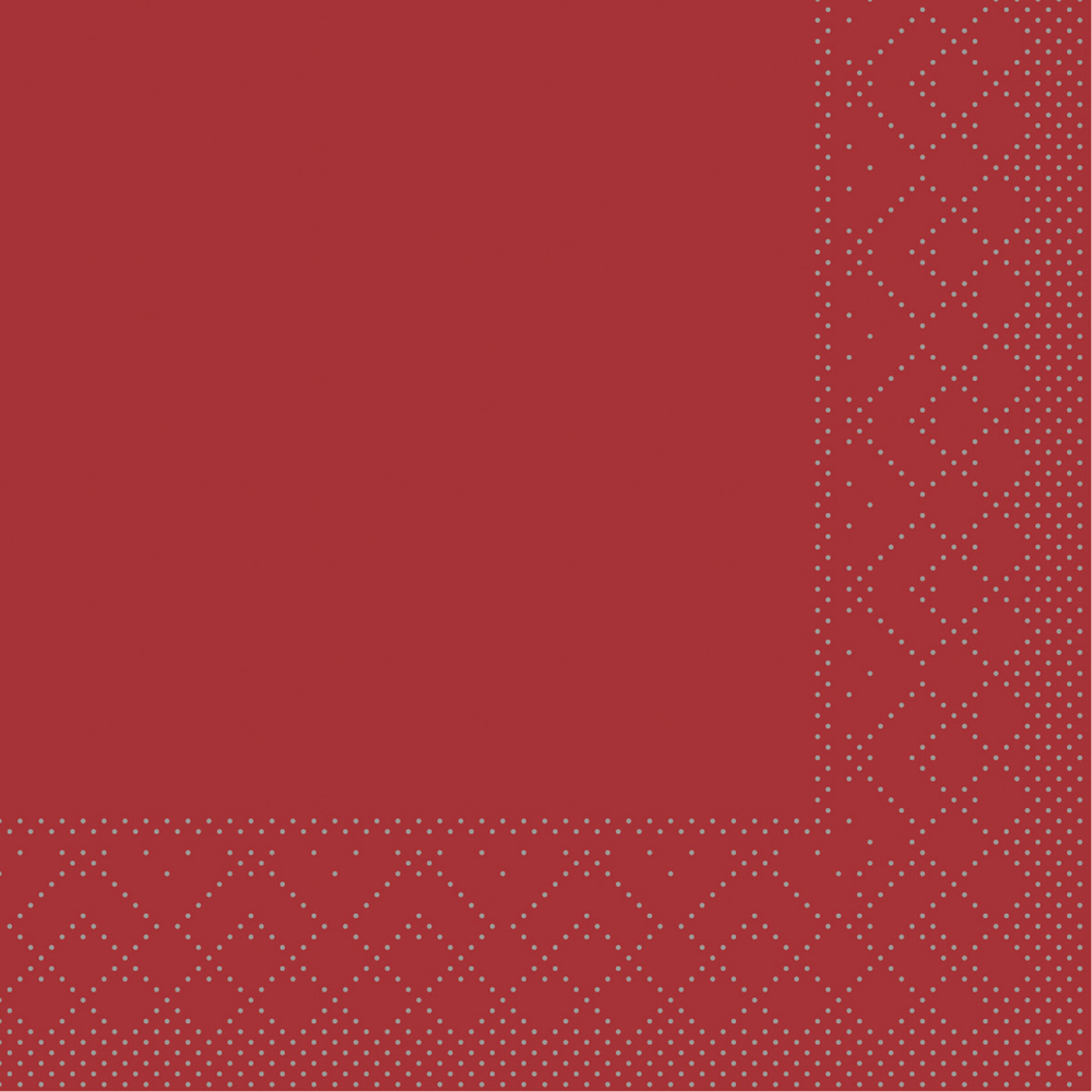 Mank Serviette Basic bordeaux 24 x 24 cm 1/4 Falz