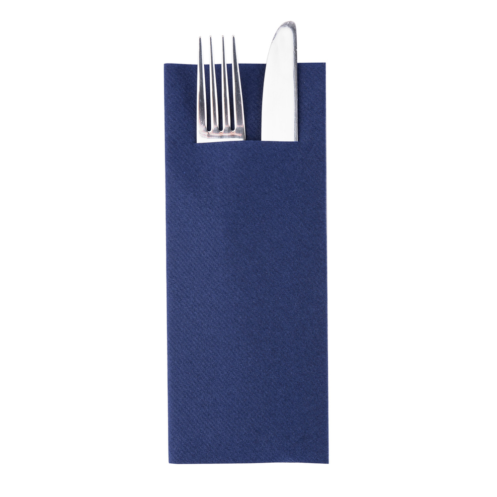 Mank Pocket-Napkins Basic royalblau 40 x 33 cm 1/8 Falz