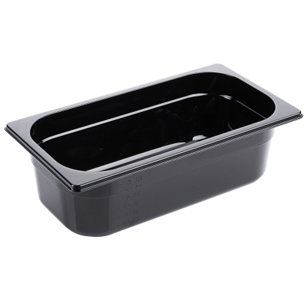 Contacto GN-Behälter 1/3, 100 mm Polycarbonat, schwarz