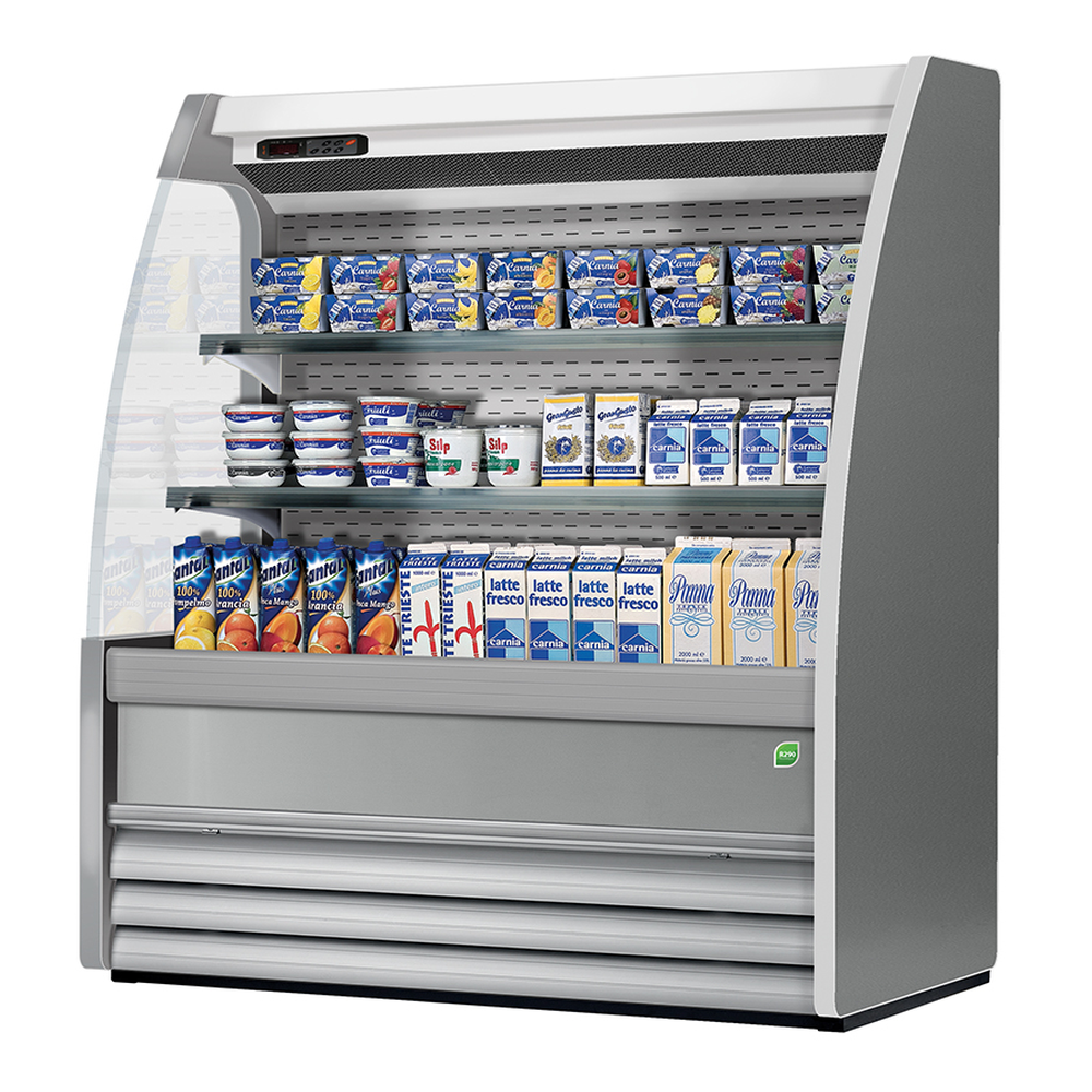 Nordcap Wandkühlregal MERCURY CNS 100 H 1424 M1