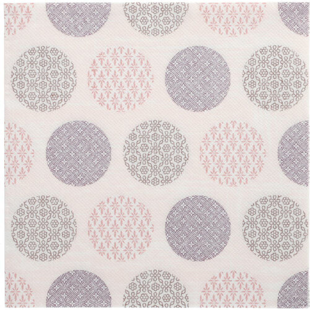 Papstar Servietten "ROYAL Collection" 1/4-Falz 40 cm x 40 cm rosa "Rococo"