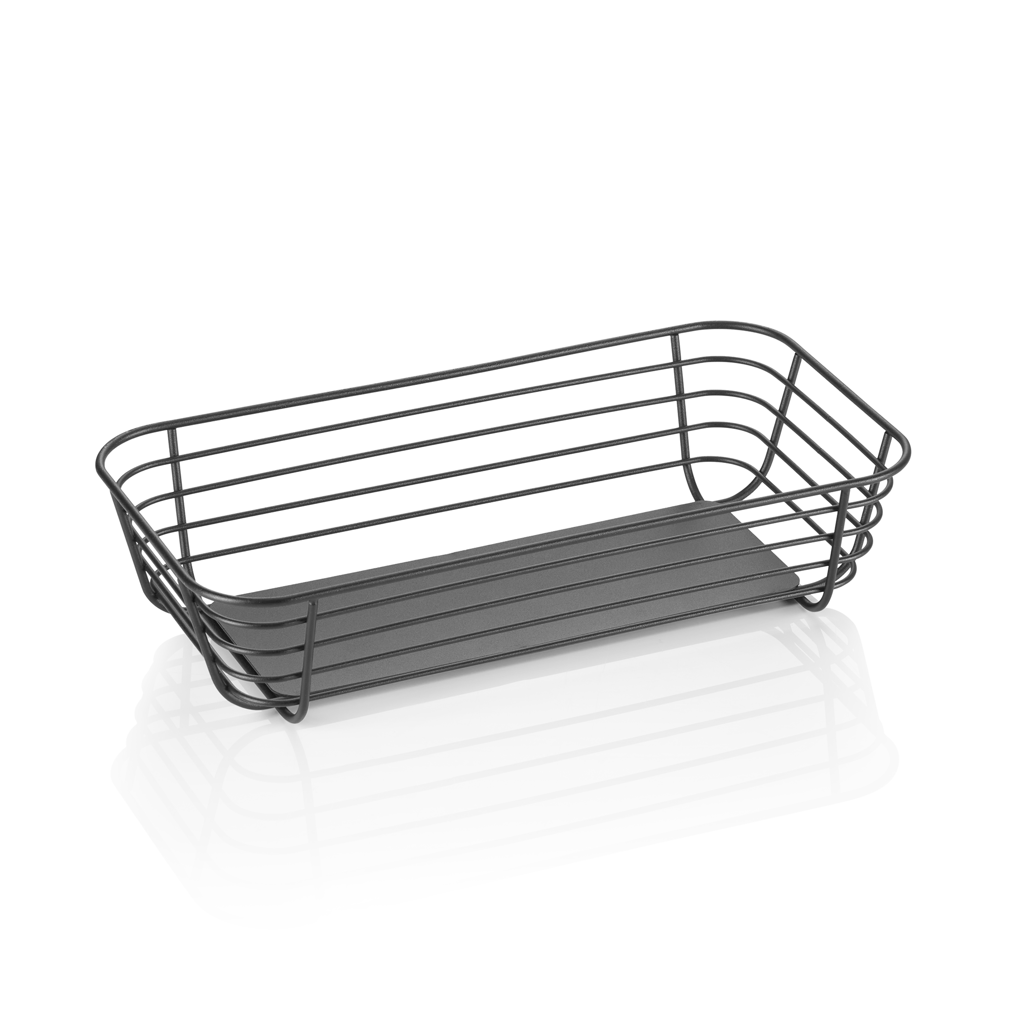 WAS GN Buffetkorb 1/3 STEELNEST, Höhe 8 cm, pulverbeschichtet, Metall
