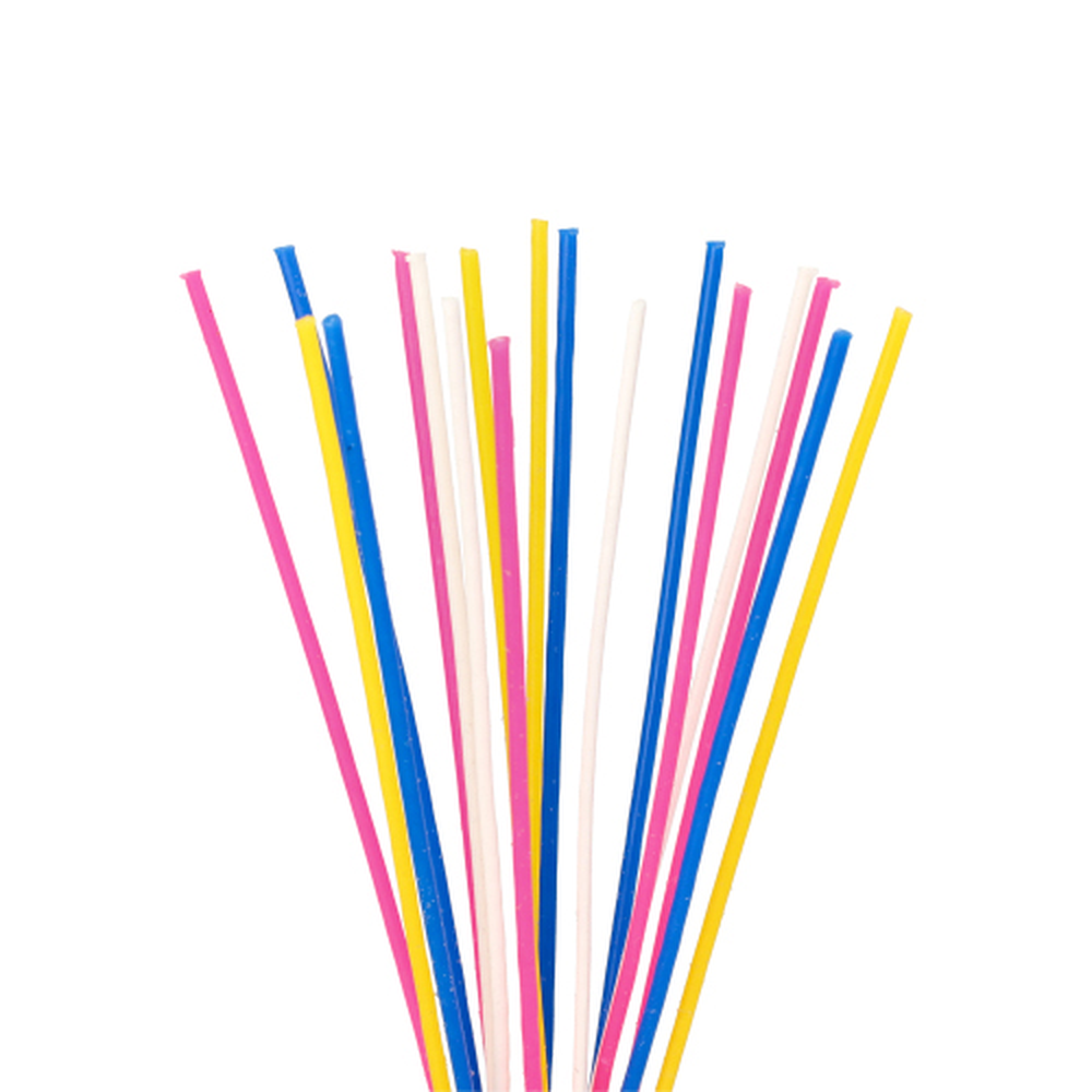 Papstar Spaghettikerzen Ø 3 mm · 16,5 cm farbig sortiert