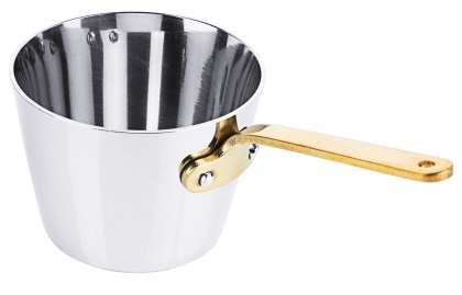 Contacto Mini Stieltopf 7 cm mit Stiel aus Messing