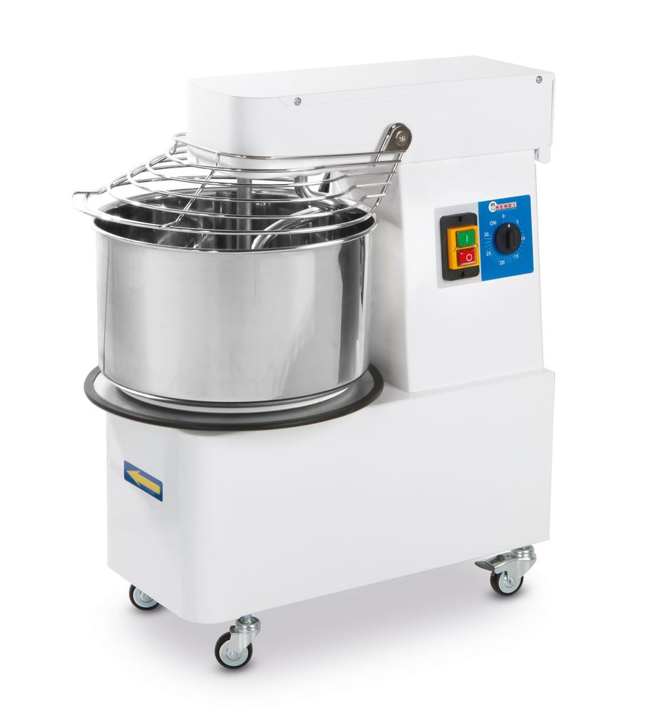 Hendi Spiralmischer mit festem Kopf und Schüssel., HENDI, 56 kg/h, 16L, 400V/750