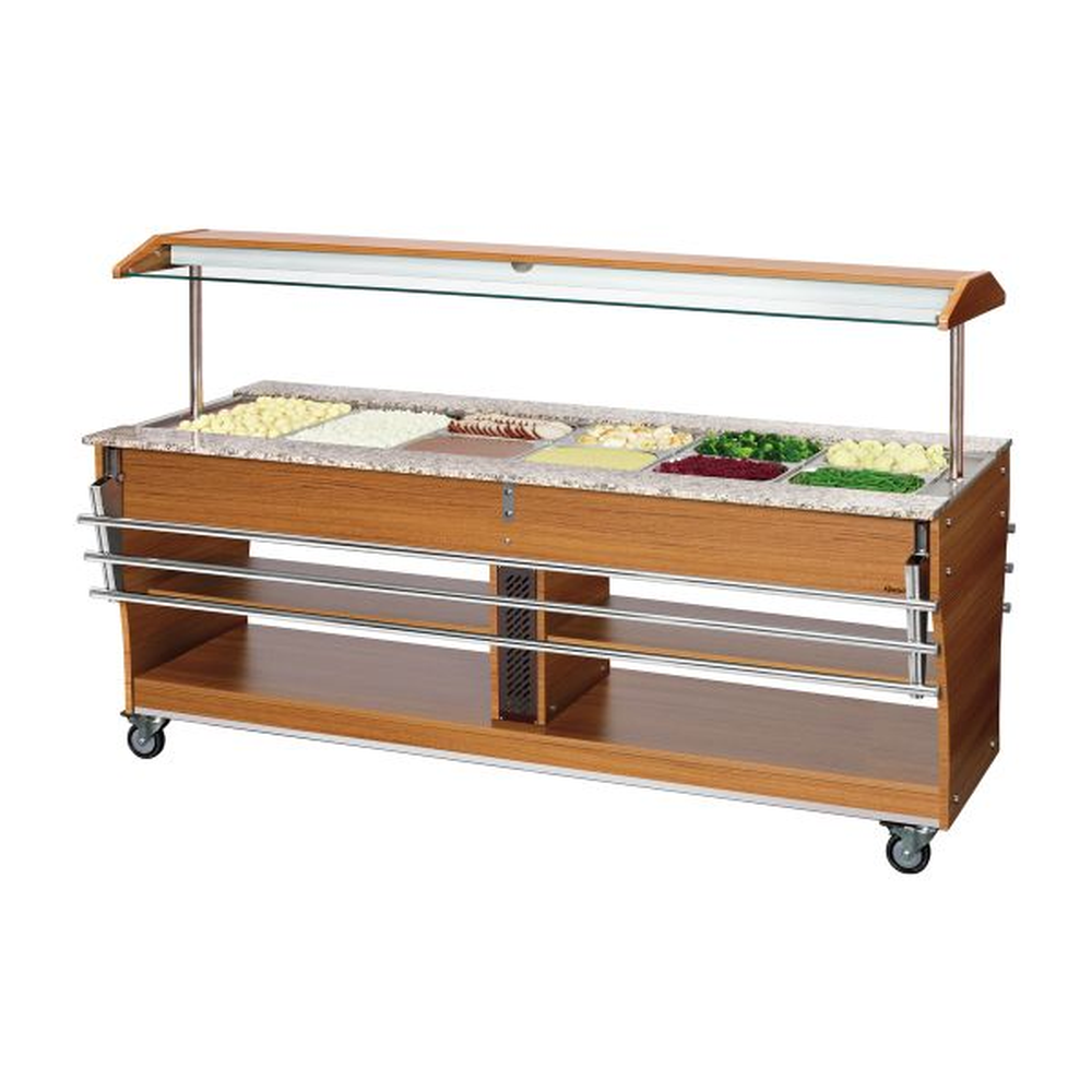 Bartscher Buffetwagen, warm, 6x 1/1 GN