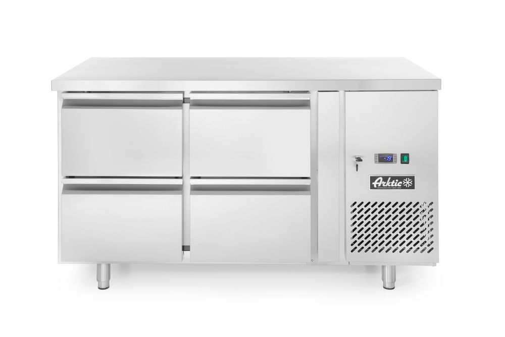 Hendi Kühltisch mit 4 Schubladen Profi Line 280L, Arktic, Profi Line, 230V/250W,