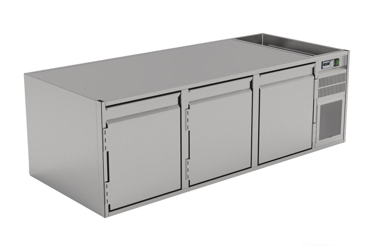 Nordcap Unterbaukühltisch UBE 3-51-3T MFR