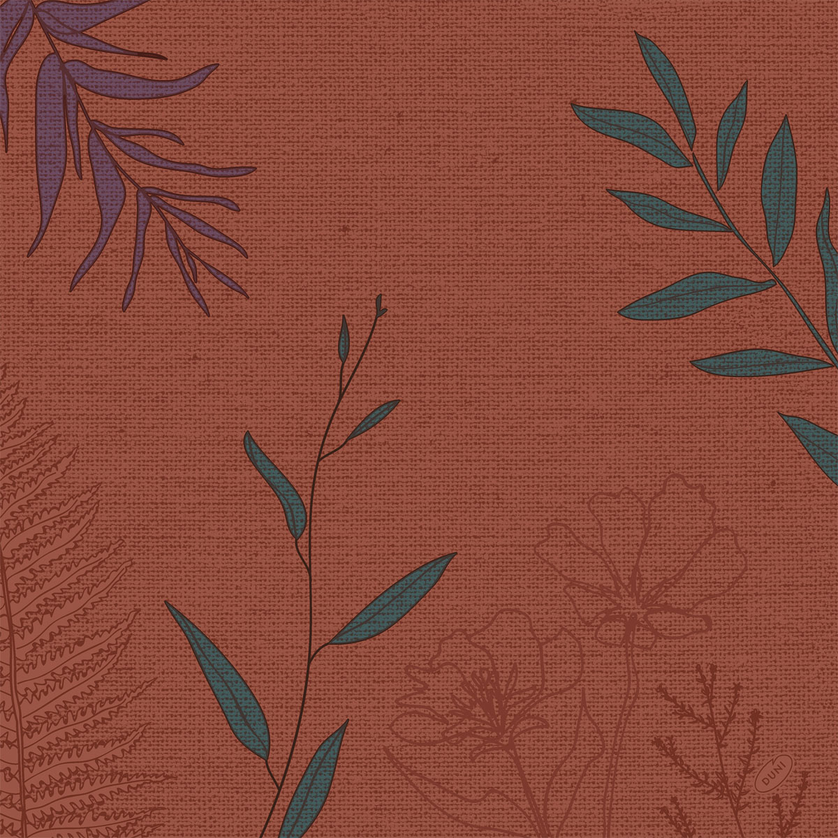 Duni Dunisoft 40x40 cm Soft Nature 1/4 Falz