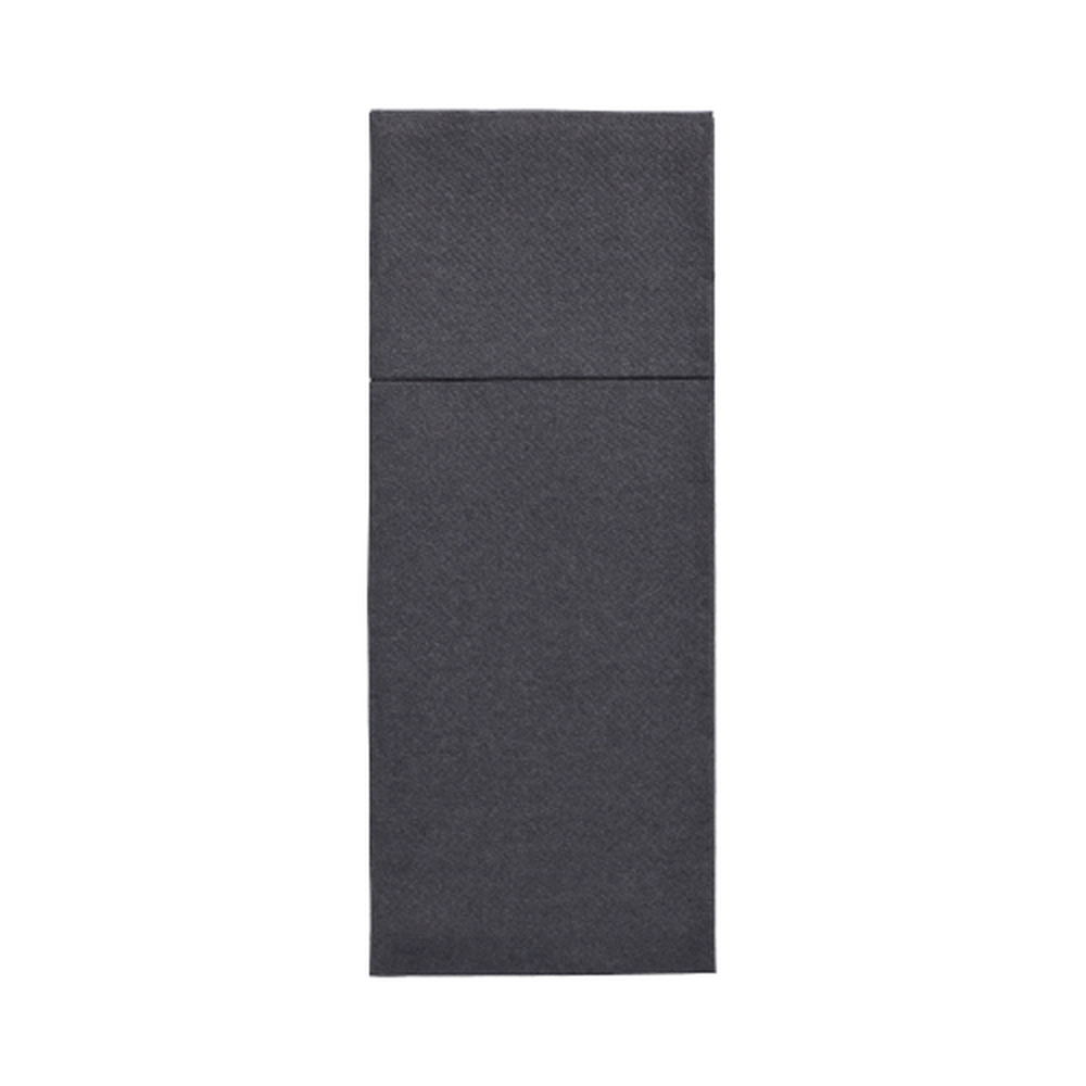 Papstar Servietten "ROYAL Collection" 40 cm x 30 cm schwarz mit Besteckfalz