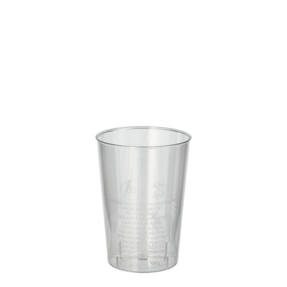 Papstar Trinkbecher, PS 0,1 l Ø 5,5 cm · 7,5 cm glasklar
