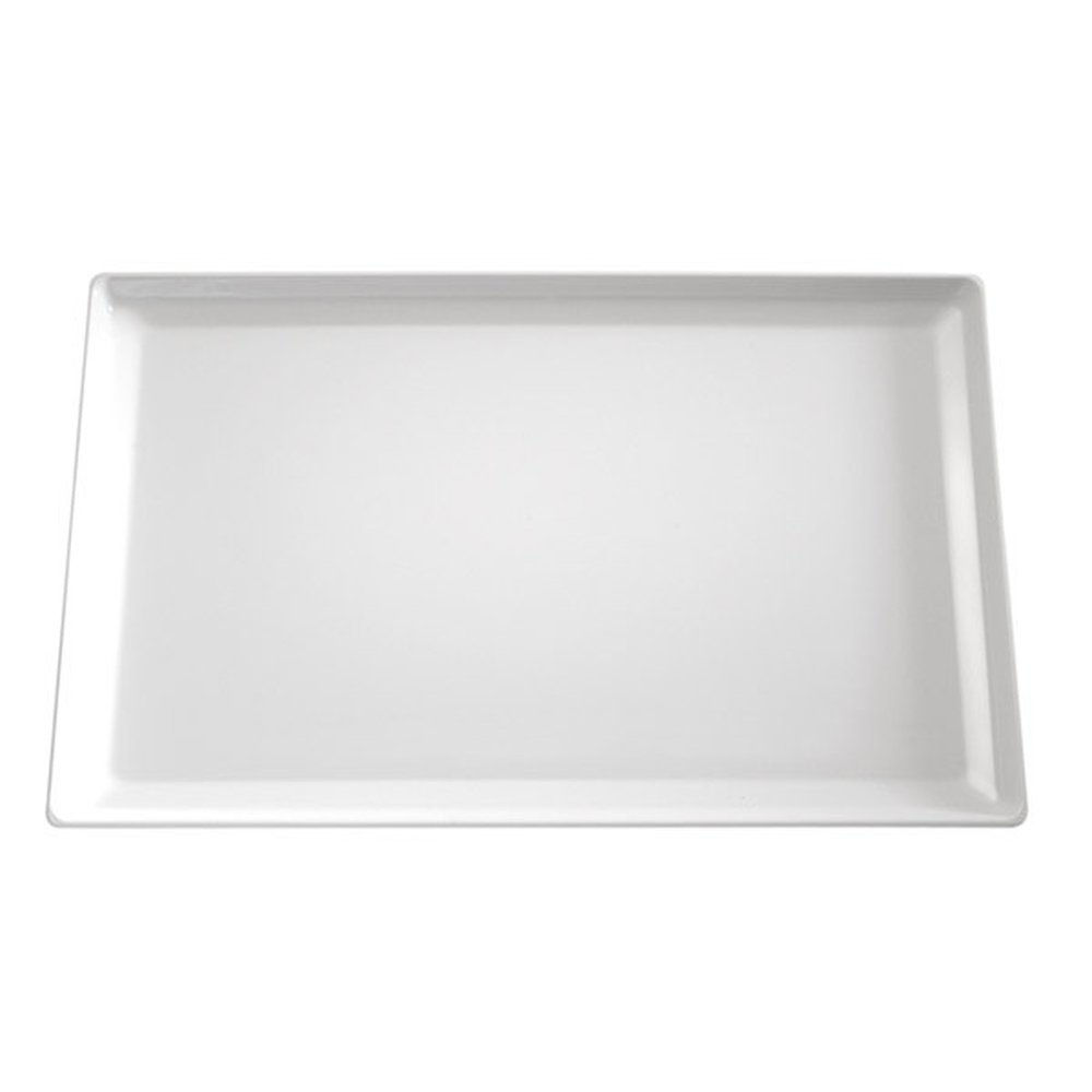 APS Tablett GN 1/1 -FLOAT- 53 x 32,5 cm, H: 3 cm , Melamin, weiß