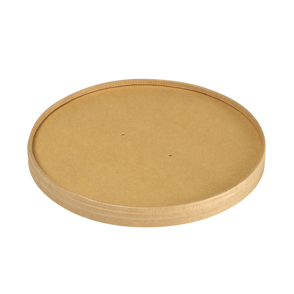 Duni Deckel Karton Ronda WIDE+ Karton/PLA Braun 900/1300ML 184 x 184 x 17 mm