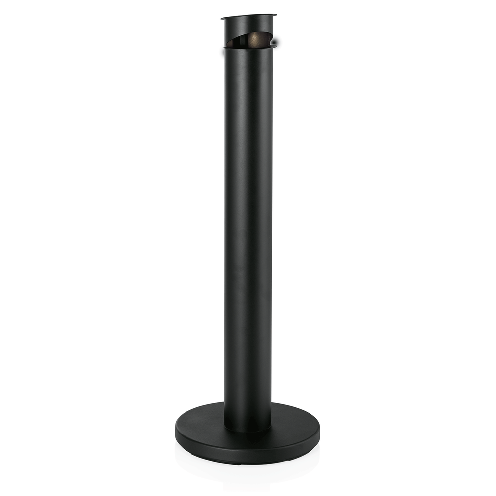 WAS Standascher, Ø 13 cm, schwarz, pulverbeschichteter Stahl