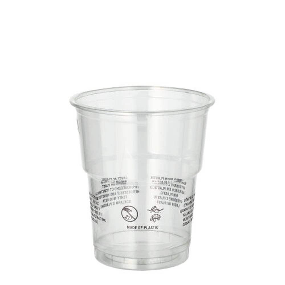Papstar Trinkbecher R-PET 0,2 l Ø 7,8 cm · 8,9 cm glasklar